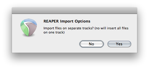 REAPER 101: Importing Multiple Audio Files