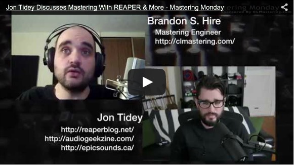 Mastering In REAPER Interview