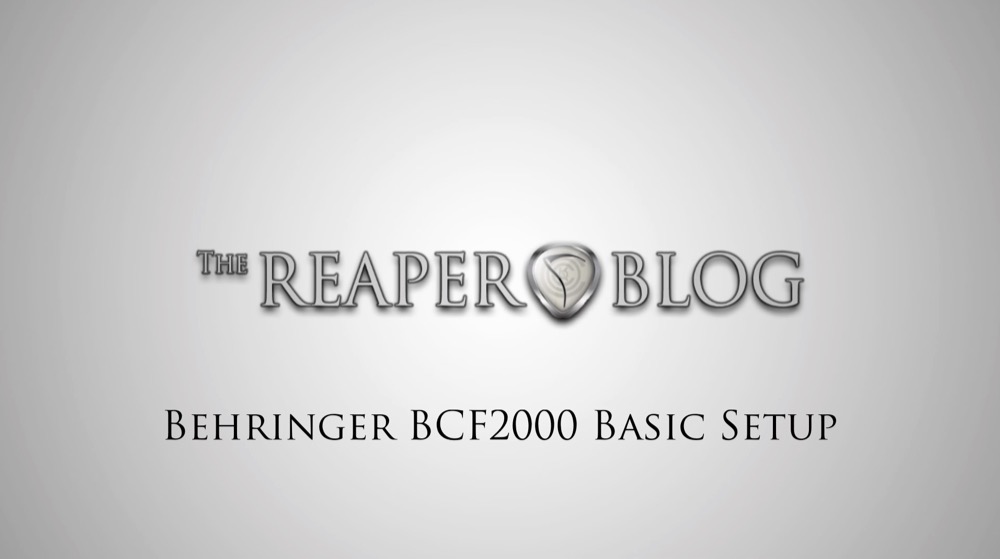 Behringer BCF2000 Basic Setup in REAPER