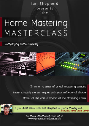 Home Mastering Masterclass – 25% off this week