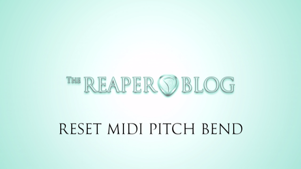 How to reset MIDI pitch bend