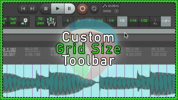 Custom Grid Size Toolbar