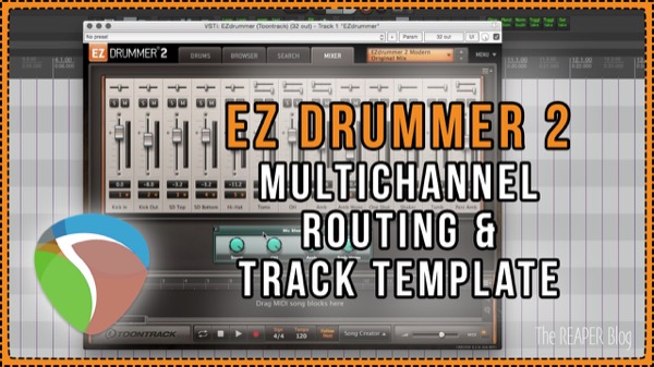 EZ Drummer 2 Routing & Track Template