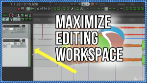 Reaper Workspace Quick Tip: Collapse Sidebar - Maximize workspace on a small screen in ...