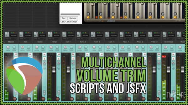 Multichannel Volume Trimming – Gain staging Drum Samplers