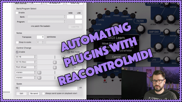 Automating Plugins with ReaControlMIDI