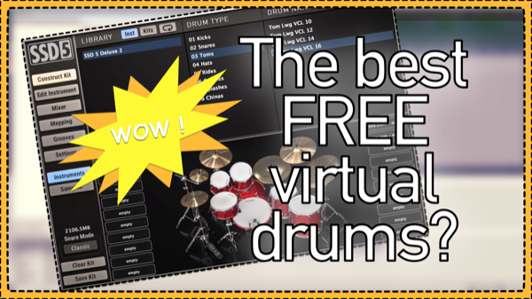 The best free virtual drums? SSD5 Free