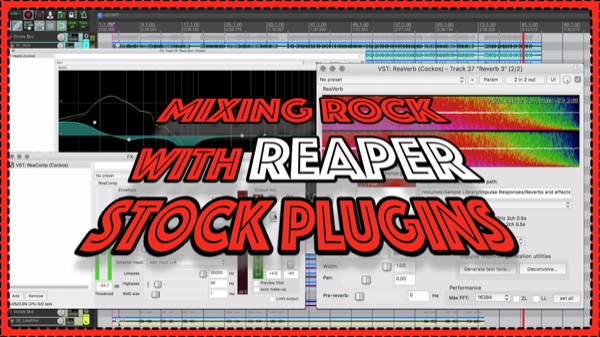 Mixing a Rock Song with REAPER Stock Plugins