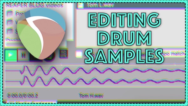 Editing Drum Samples in REAPER – trim gaps and resave