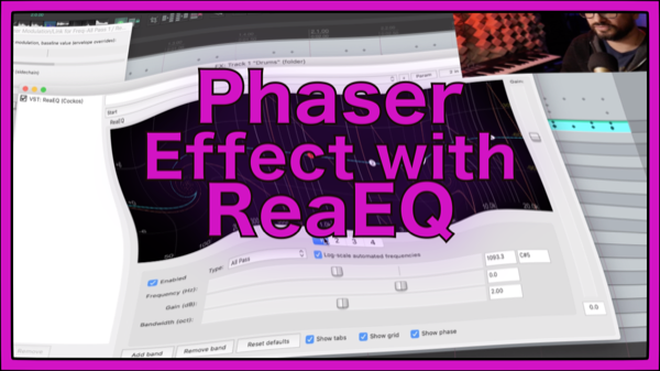 Phaser Effect with ReaEQ