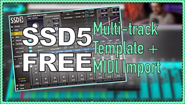 SSD5.5 Free Template for REAPER + How to import MIDI Grooves
