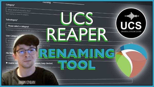 UCS Reaper Renaming Tool with Aaron Cendan