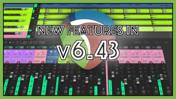 What’s New in REAPER 6.43 | r8brain; razor edit crossfades; CAF support and more