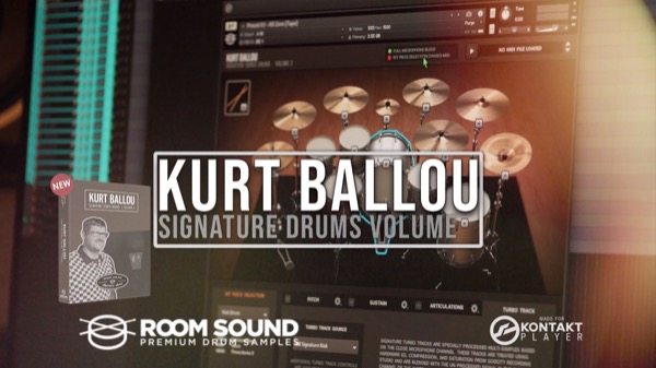 The new KURT BALLOU signature drums library
