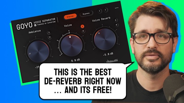 We’re very impressed by this De-noiser and De-Reverb tool – FREE – GOYO Voice Separator
