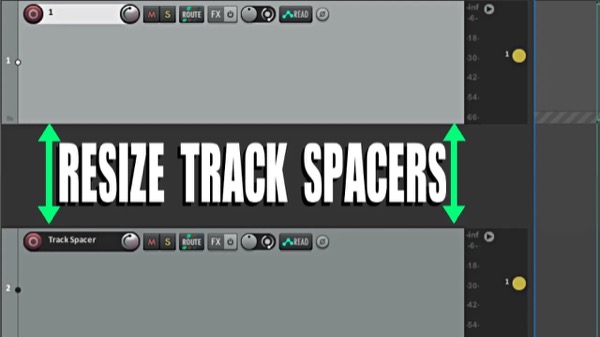 REAPER 7 Track Spacer Resize
