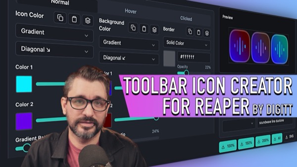 How to use REAPER Toolbar Creator